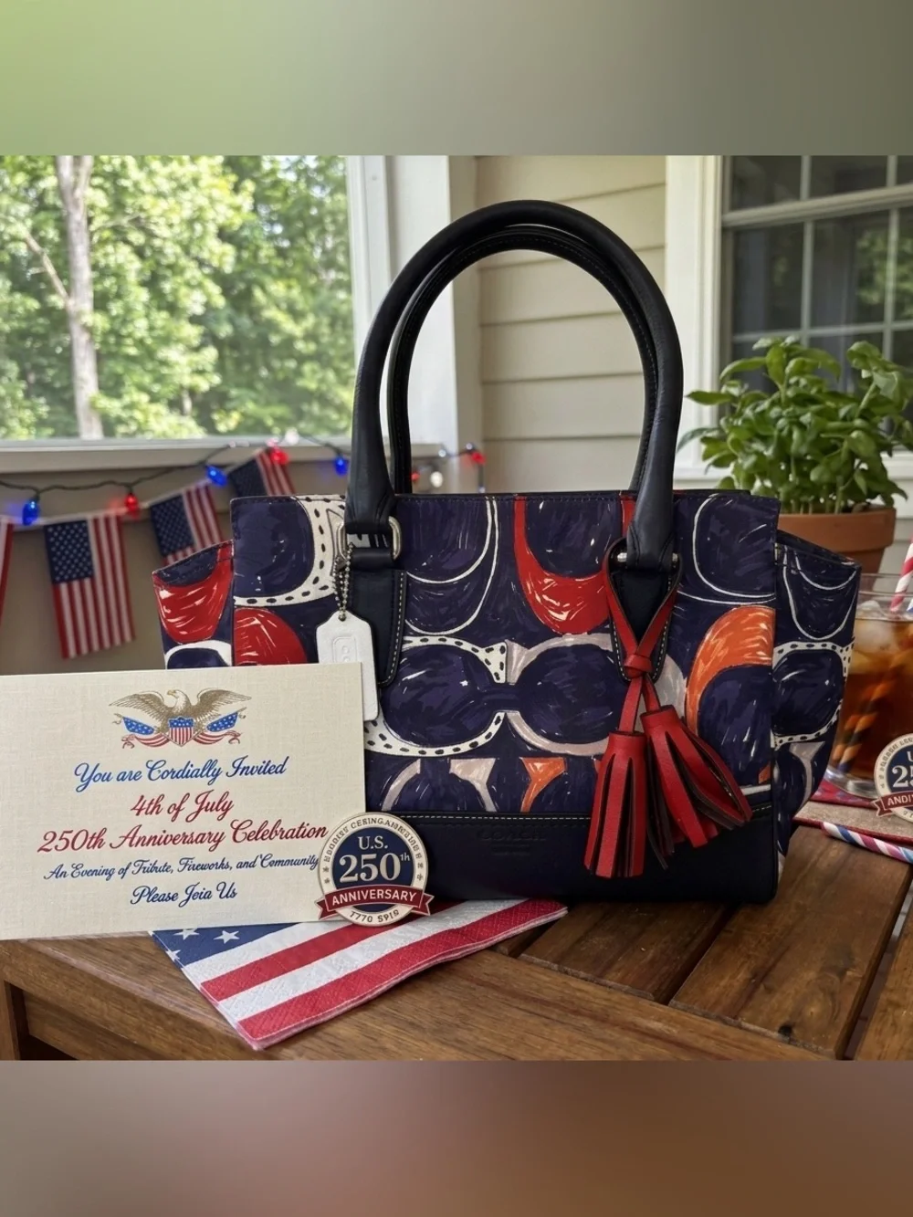 Coach Taylor Tote (Americana Collection)